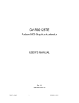 Gigabyte GV-R92128TE User manual