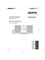 Sanyo DC-DA1100 (XE) User manual