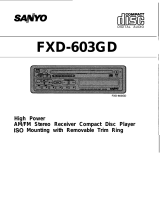 Sanyo FXD-603GD User manual