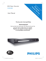 Philips DVDR3480/51 User manual