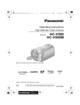 Panasonic HC-V500 Owner's manual