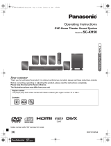 Panasonic SCXH50EB Operating instructions