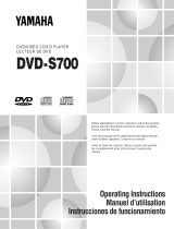 Yamaha DVD-S700 User manual