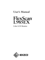 Eizo L985EX User manual