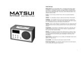 Matsui MATCR515D User manual