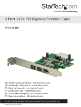StarTech.com 3 Port 1394 PCI Express FireWire Card PEX1394B3 User manual