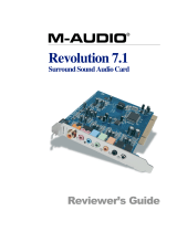 M-Audio Revolution 7.1 User manual