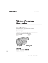 Sony CCD-TR3400 User manual