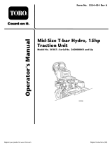 Toro Mid-Size ProLine T-Bar Hydro Traction Unit, 15 HP User manual