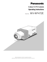 Panasonic WV-NP472E User manual