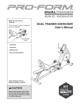 Pro-Form Dual Trainer PFRW5913.0 User manual