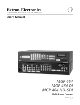 Extron electronics Multi-Graphic Processor MGP 464 User manual