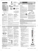 Sanyo DP39E23 Owner's manual
