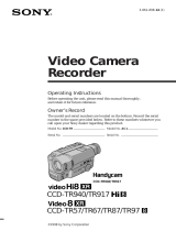 Sony CCD-TR917 User manual