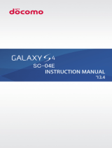 Docomo GALAXY S4 SC-04E User manual