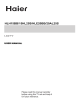 Haier 15HL25S - 15" LCD TV User manual