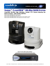 VADDIO CLEARVIEW HD-20SE Installation and User Manual