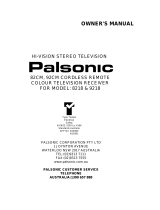Palsonic 9218 Owner's manual