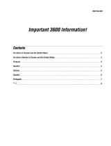 Intermec 3600 User manual