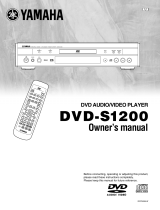 Yamaha DVD-S1200 User manual