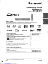 Panasonic Diga DMR-EX84C Operating Instructions Manual