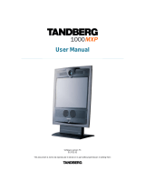 TANDBERG 1000 MXP User manual