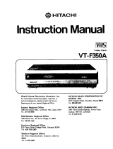 Hitachi VT-F350A Owner's manual