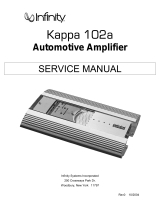 Infinity Kappa 102a User manual