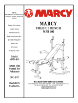 Marcy MFB-400 Owner's manual