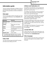Lexmark X850E Information Manual