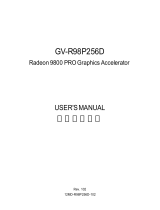 Gigabyte GV-R98P256D User manual