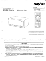 Sanyo EM-V758 Supplement Of Service Manual