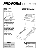 Pro-Form CT 1160 User manual