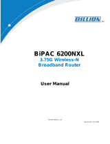 Billion BiPAC 6200NXL User manual