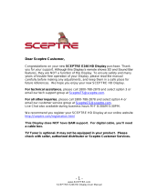 Sceptre E246BD-FC  FHD TV User manual