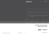 Sony DAV-X1 Operating instructions