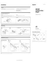 Sony CDX-C410 Installation guide