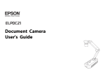 Epson ELPDC21 Document Camera User guide