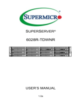 Supermicro SUPERSERVER 6028R-TDWNR User manual