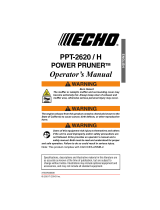 Echo PPT-2620 User manual