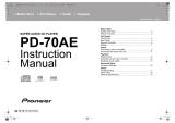Pioneer PD-70AE Owner's manual