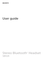 Sony SBH24 User manual