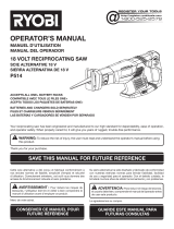 Ryobi P514 User manual