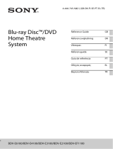 Sony BDV-E2100 Reference guide