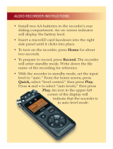 Tascam AUDIO RECORDER Operating instructions