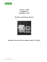 BIO RAD Gel Doc 2000ChemiDocChemiDoc XRS Hardware Instruction Manual