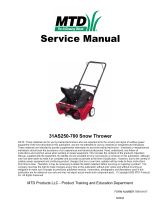 MTD 31AS250-700 User manual
