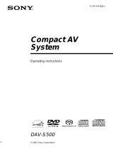 Sony DAV-S800 User manual