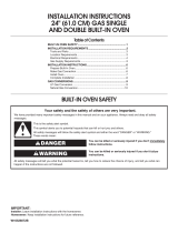 Maytag CWG3100AAS - 24"Gas Single Oven Installation Instructions Manual