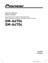 Pioneer GM-A6704 User manual